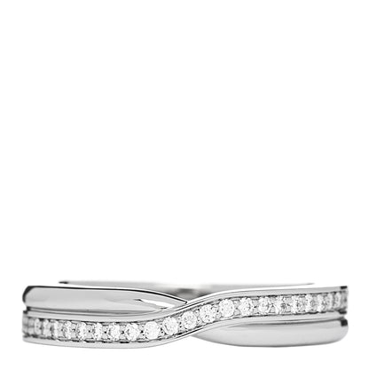 Harry Winston Platinum Diamond Tryst Single Row Pave Ring 47 4.25 1 of 6