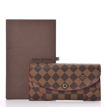 Louis Vuitton Damier Ebene Caissa Wallet Cherry 8 of 8