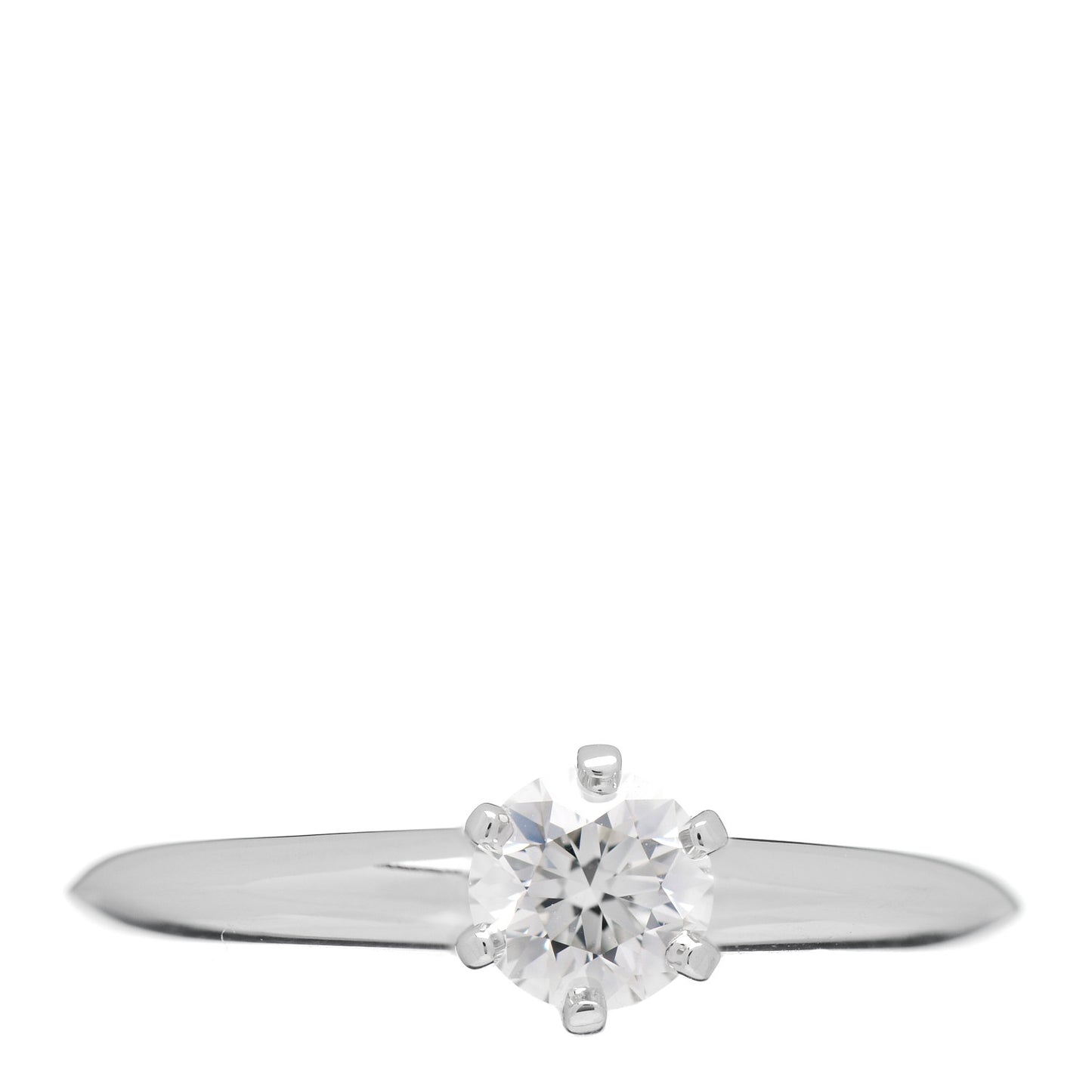 Platinum Diamond .38ct Solitaire Engagement Ring 48 4.5