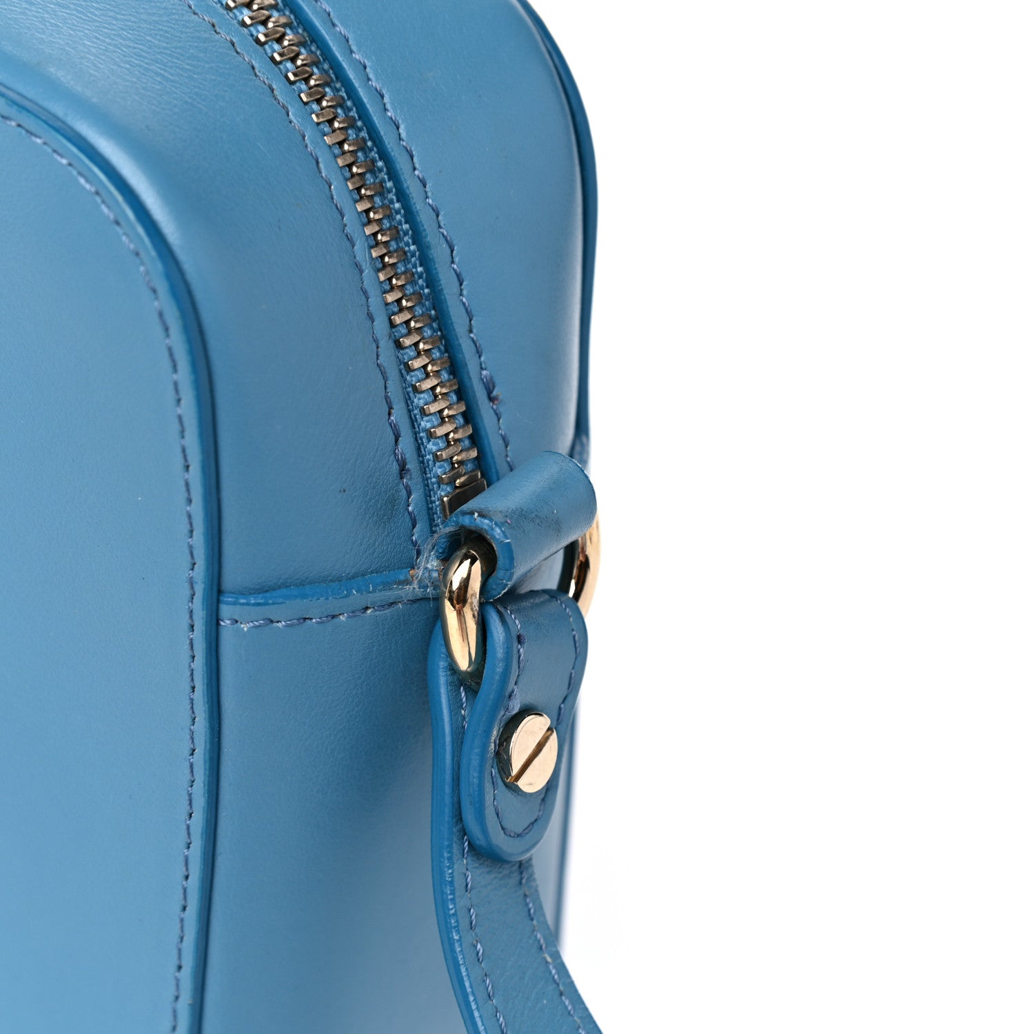 Versace Calfskin Palazzo Medusa Camera Bag Blue 16 of 19