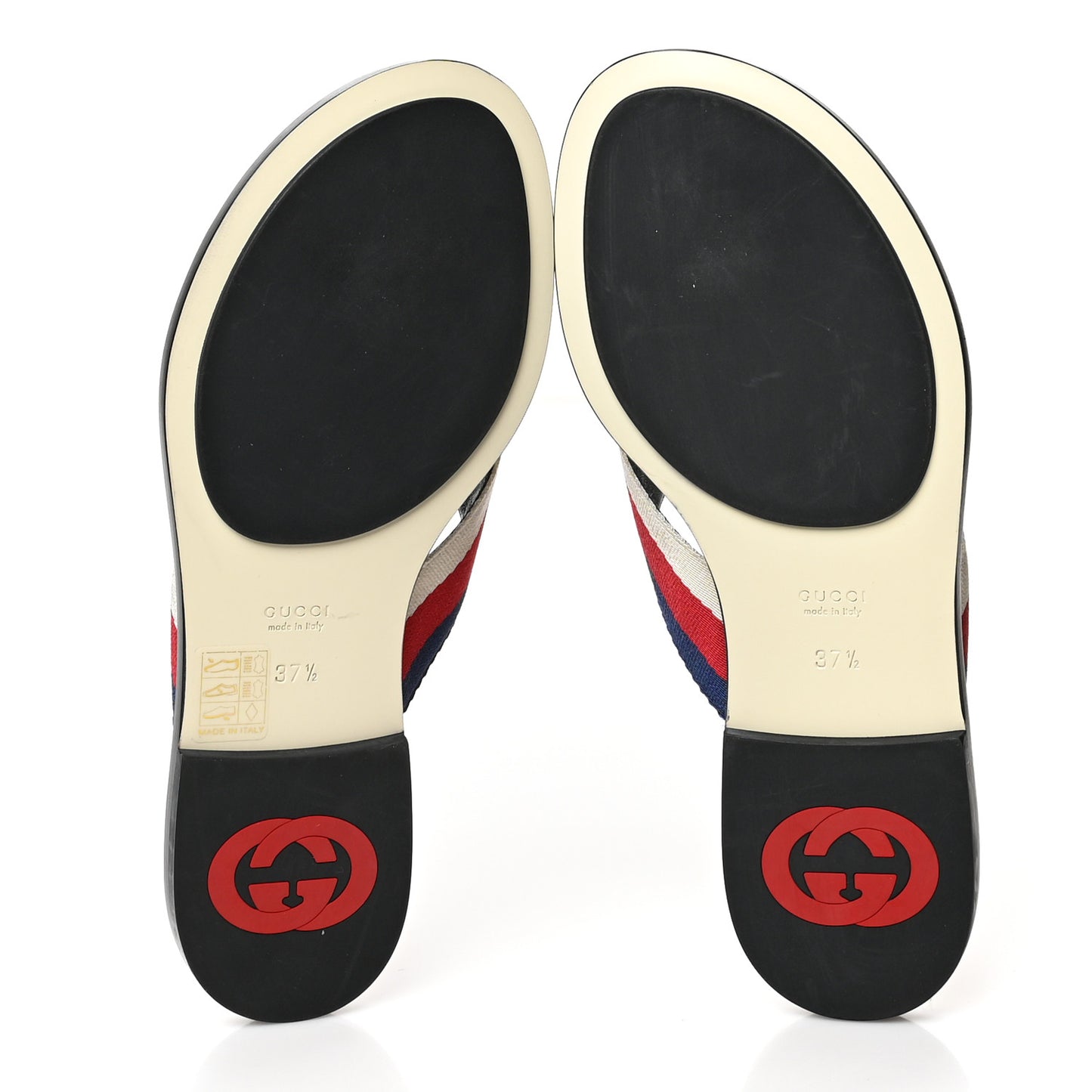 Canvas Web Womens Kika Thong Sandals 37.5 White Red Blue