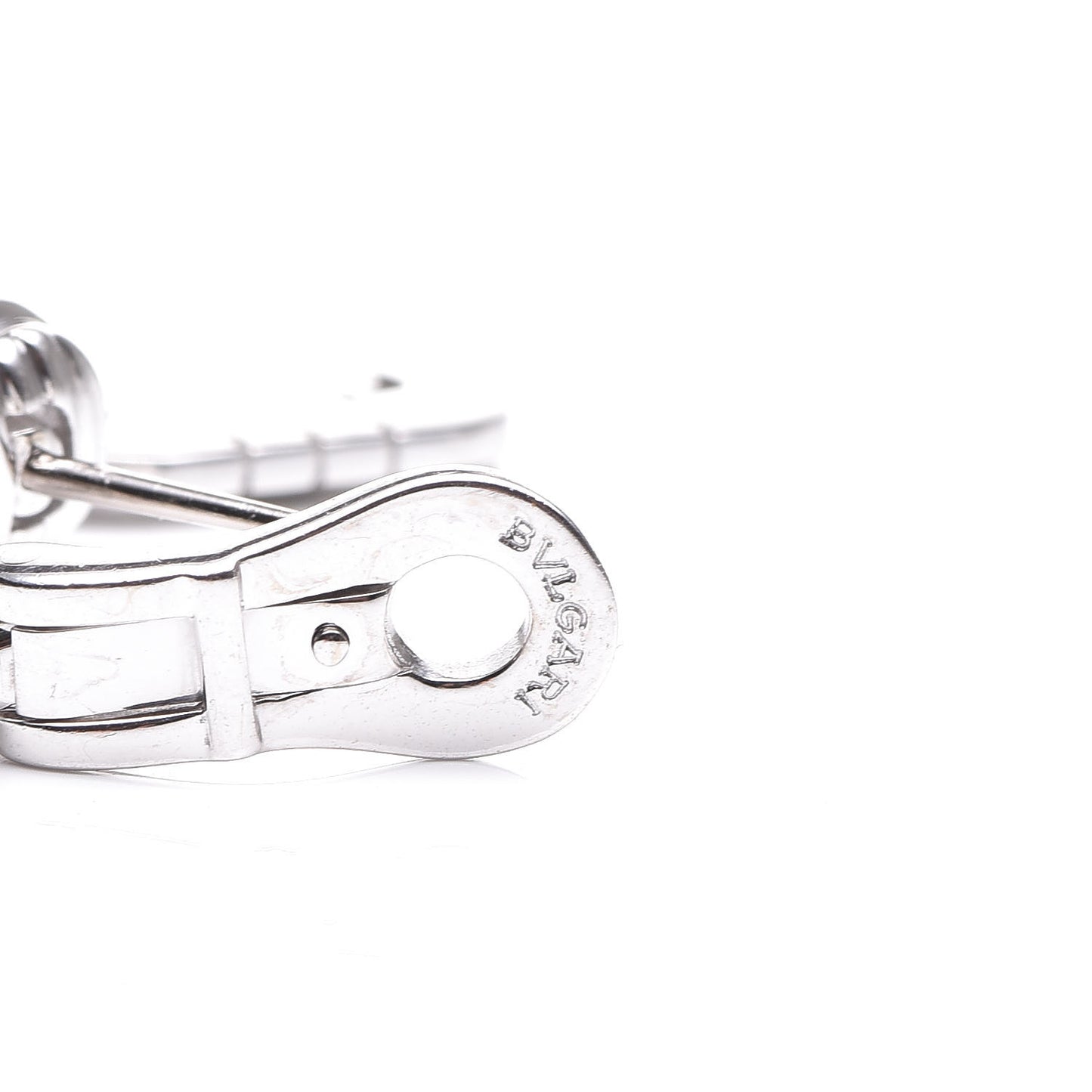 18K White Gold Parentesi Drop Earrings