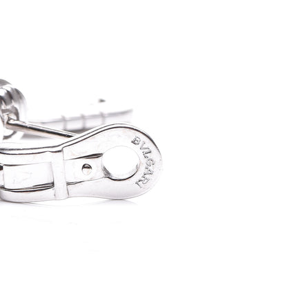 Bulgari 18K White Gold Parentesi Drop Earrings 4 of 4
