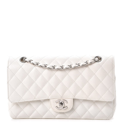Chanel Caviar Quilted Medium Double Flap White 1 of 10