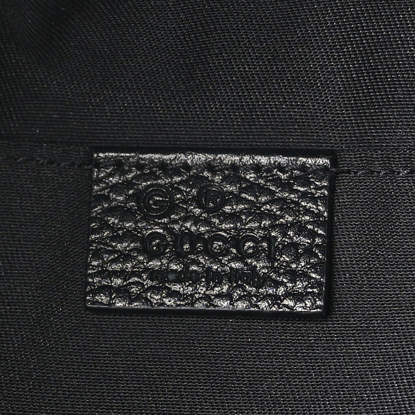 Nylon Monogram Fanny Pack Belt Bag Black