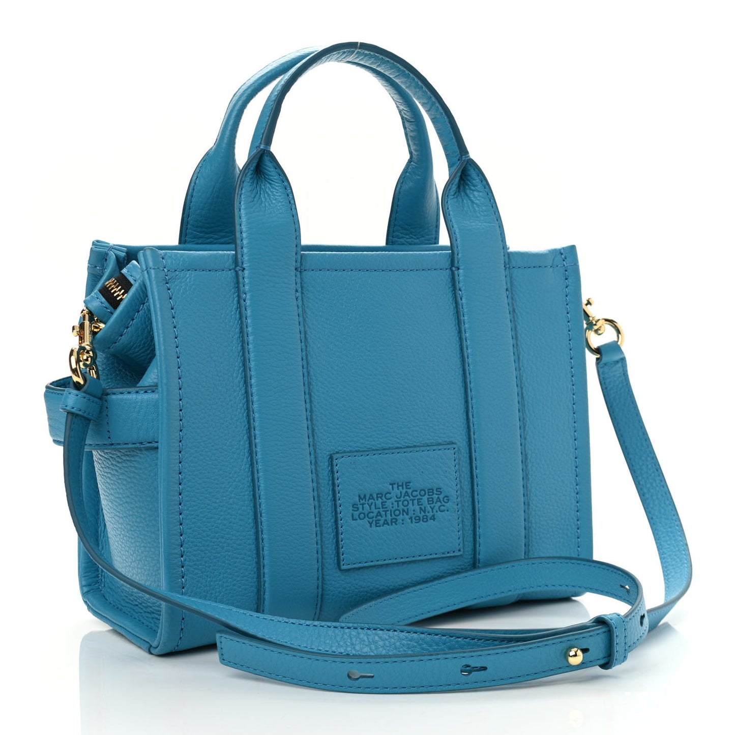 Grained Calfskin Small The Tote Bag Barrier Reef