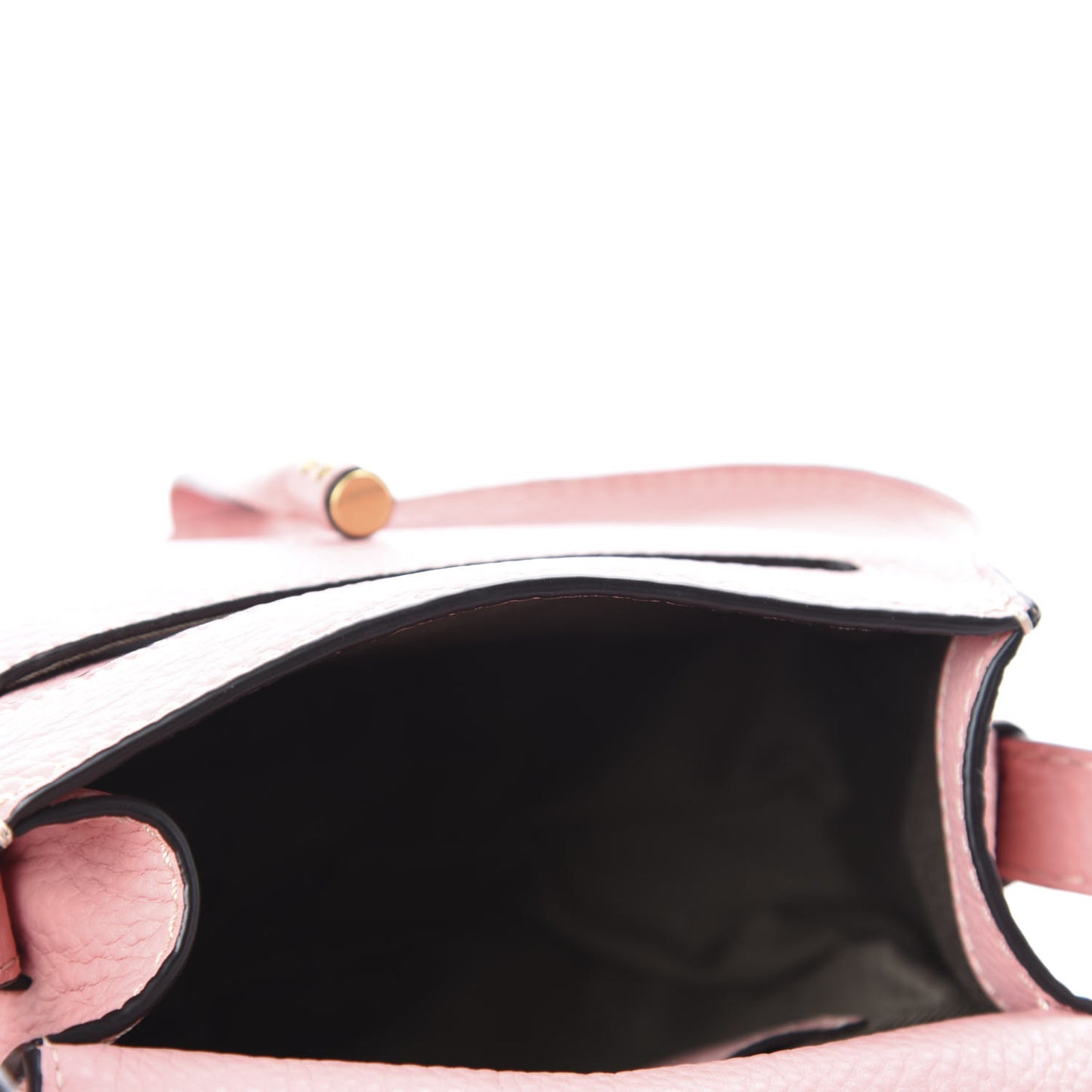 Calfskin Mini Marcie Round Crossbody Bag Fallow Pink