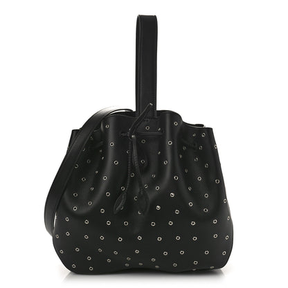 Alaia Calfskin Grommet Rose-Marie 28 Bag Black 1 of 8