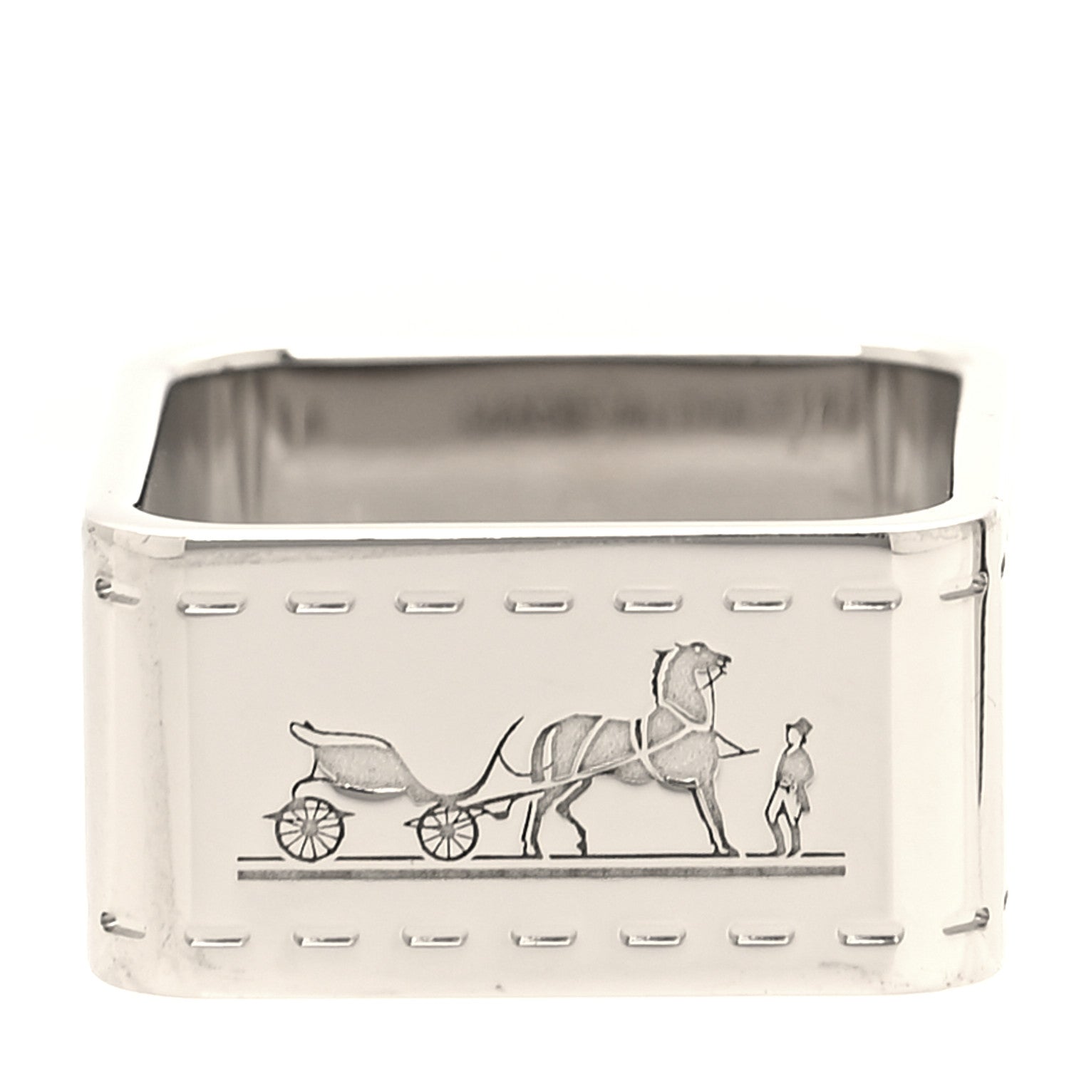 Hermes Palladium Bolduc Scarf Ring 1 of 4