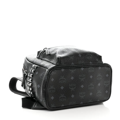 MCM Visetos Small Side Stud Stark Backpack Black 4 of 14