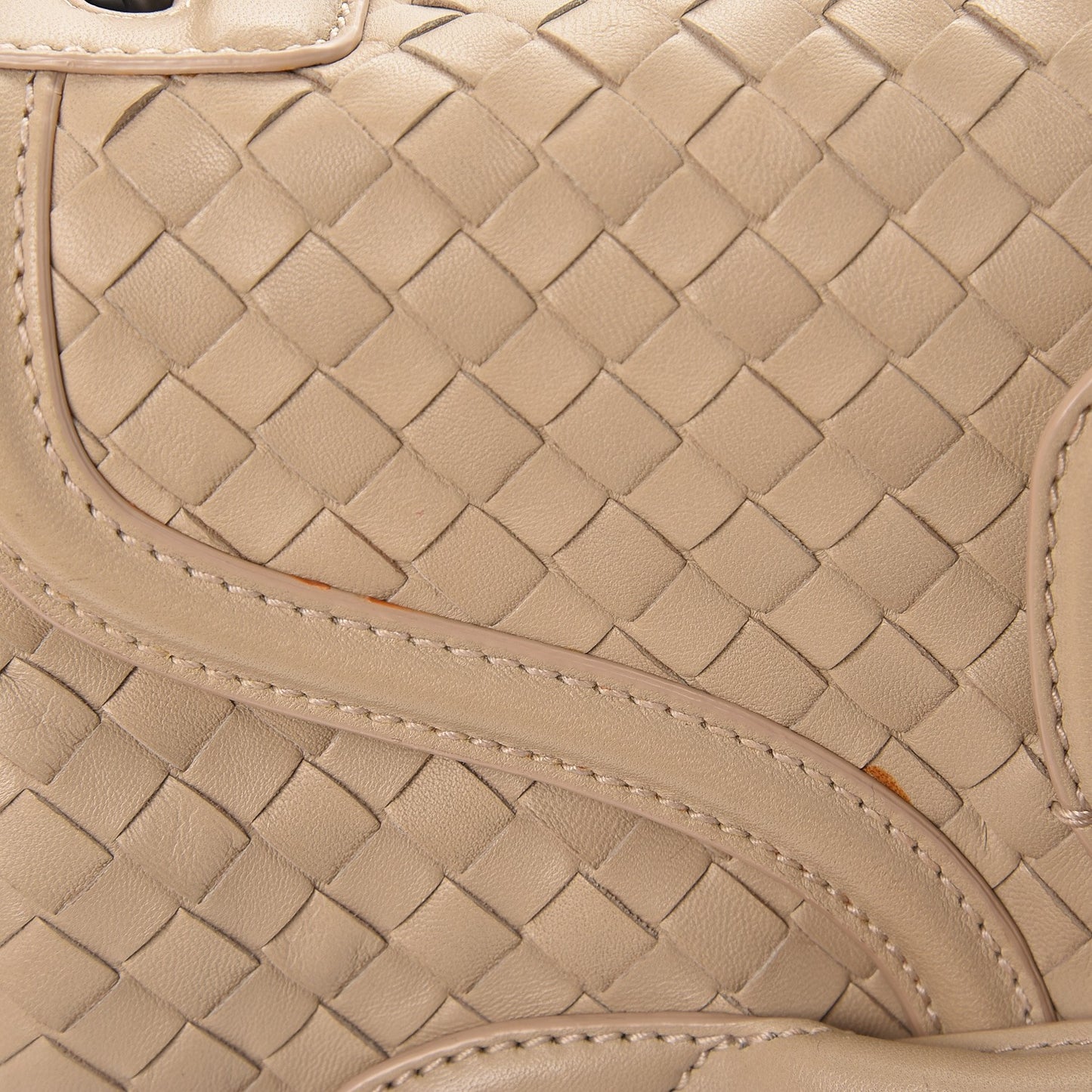 Nappa Intrecciato Rialto Shoulder Bag Mink