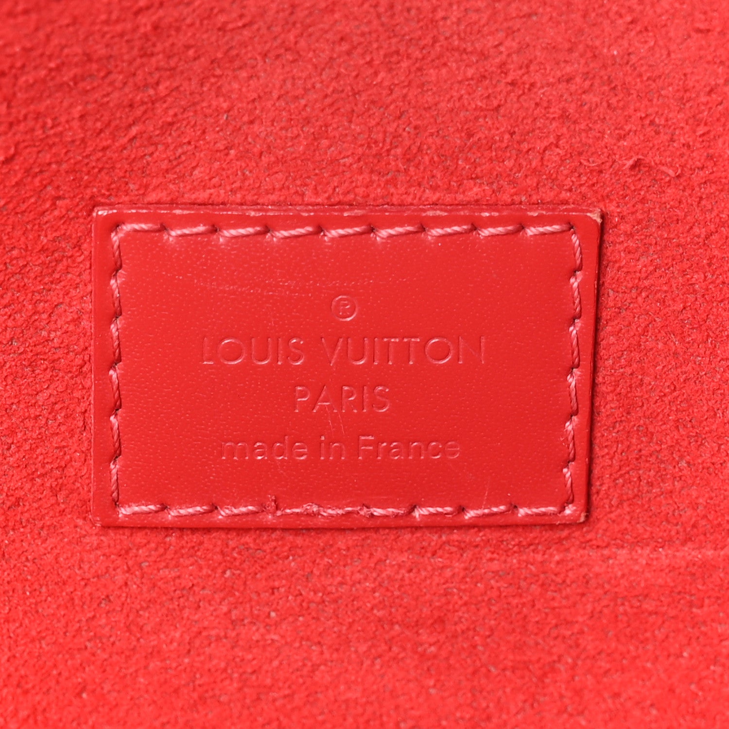 Louis Vuitton Damier Ebene Caissa Hobo Cherry 6 of 11