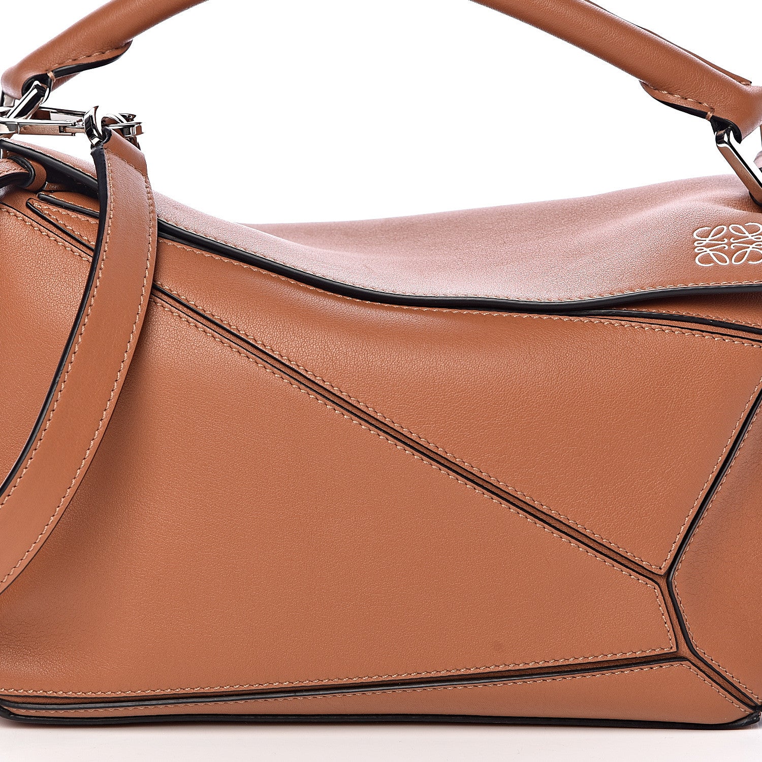 Loewe Calfskin Small Puzzle Bag Tan 10 of 10