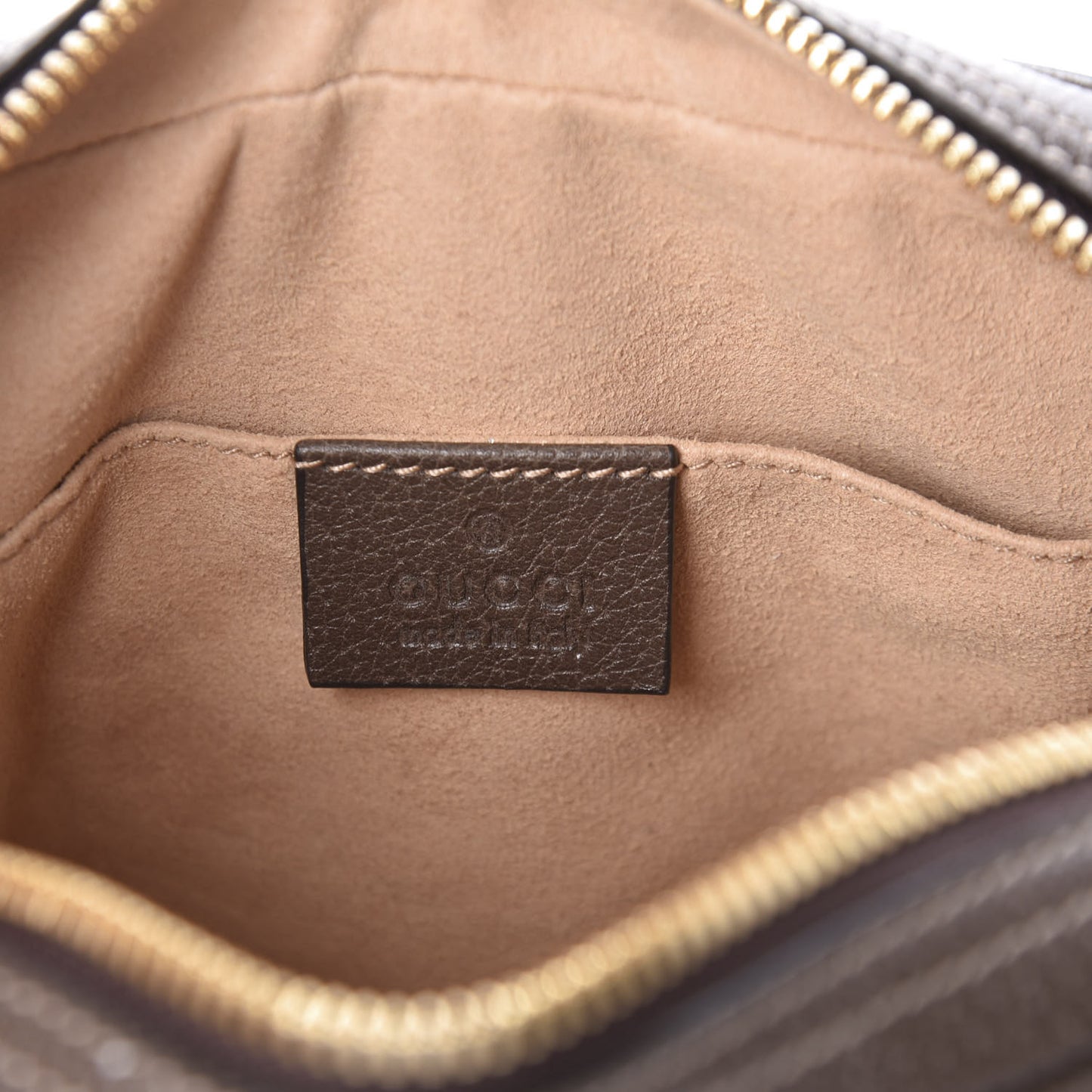 GG Supreme Monogram Web Small Ophidia Belt Bag 75 30 Dark Brown