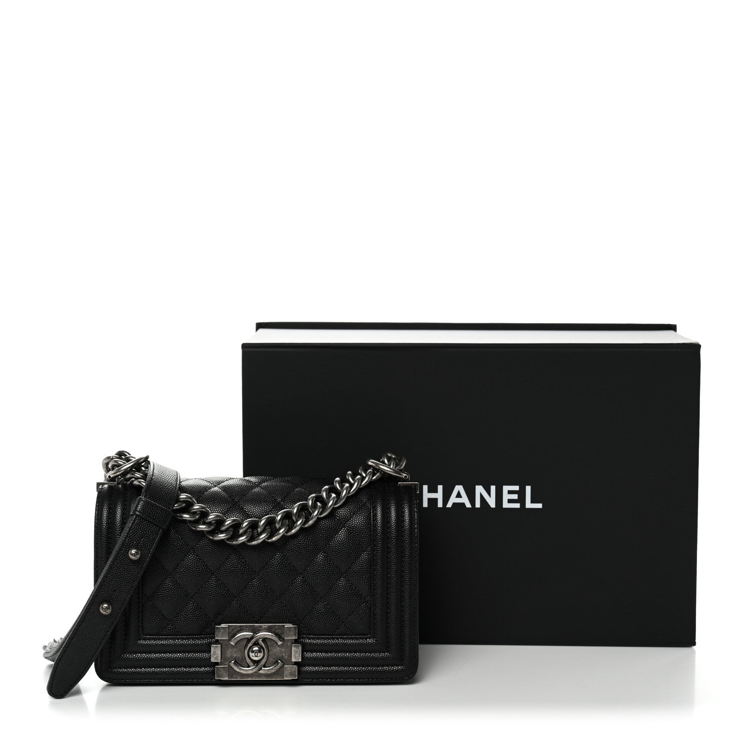 Chanel Caviar Quilted Small Boy Flap Black 11 of 11
