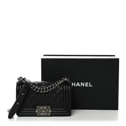 Chanel Caviar Quilted Small Boy Flap Black 11 of 11