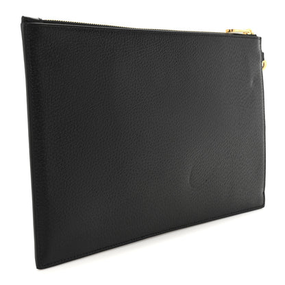 Gucci Calfskin Horsebit 1955 Wristlet Pouch Black 3 of 10
