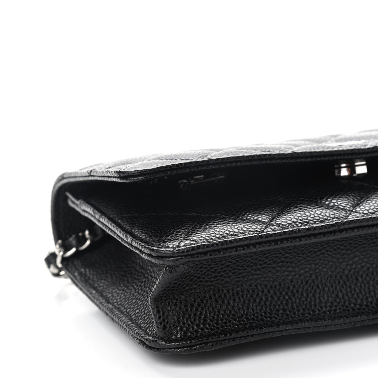 Chanel Caviar Quilted Wallet On Chain WOC Black 10 of 10