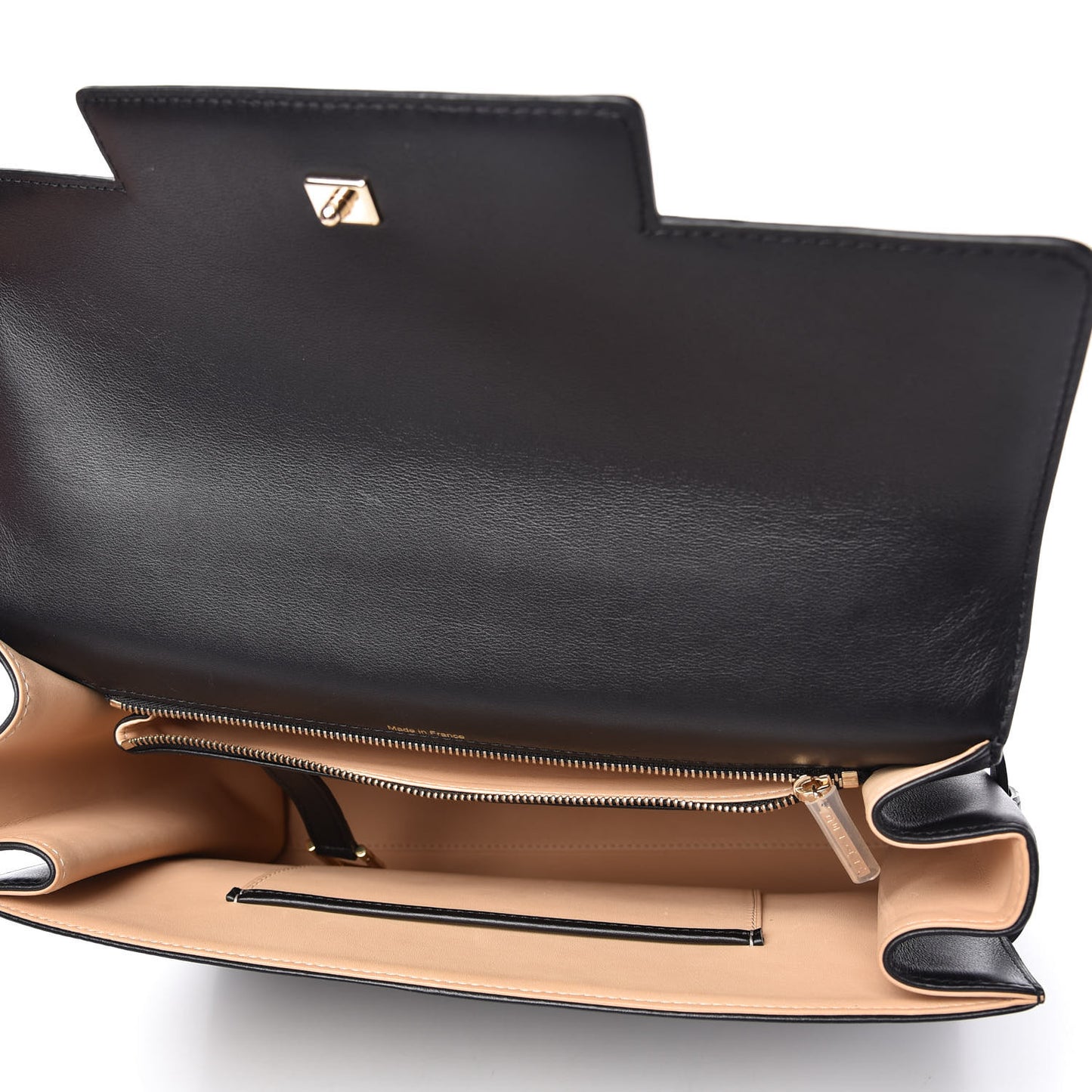 Smooth Calfskin GM Tempete Satchel Black