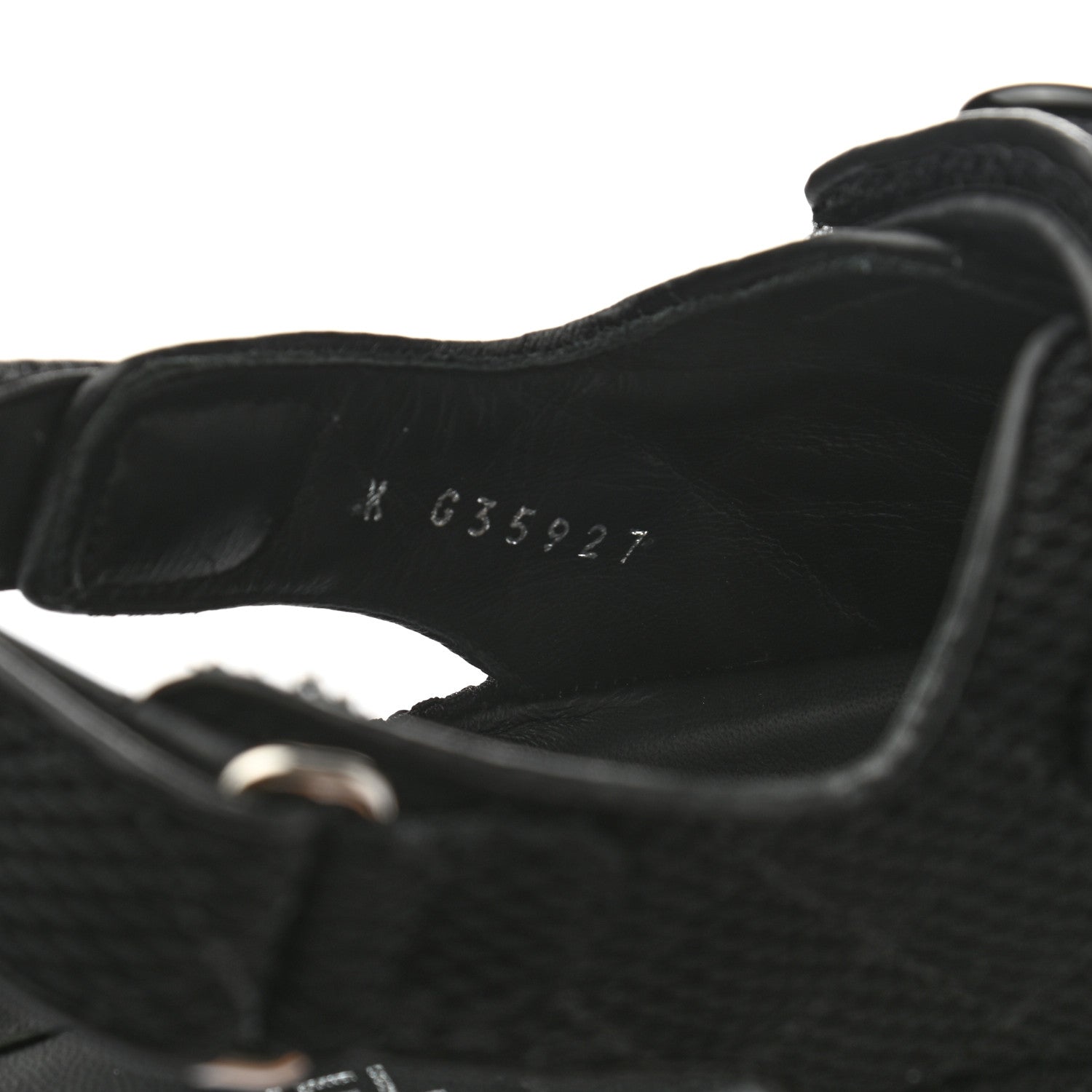 Chanel Fabric Velcro Dad Sandals 39.5 Black 8 of 9