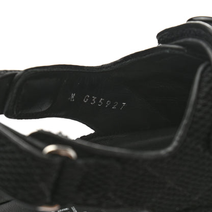 Chanel Fabric Velcro Dad Sandals 39.5 Black 8 of 9
