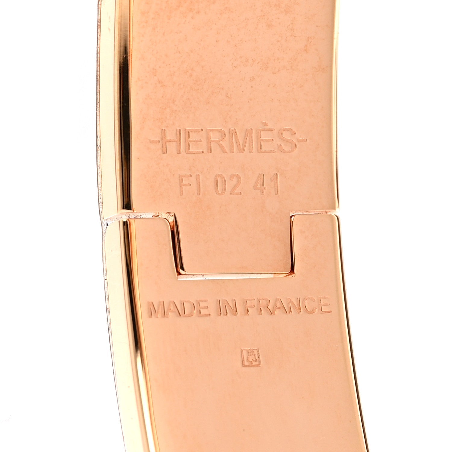 Hermes Enamel Narrow Clic Clac H Bracelet PM Marron Glace 4 of 5