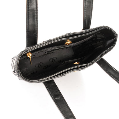 Chanel Calfskin Wild Stitch Tote Black 5 of 7