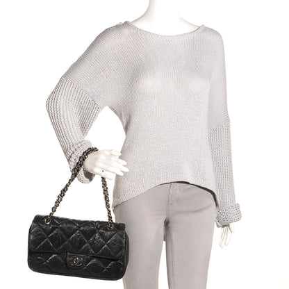 Chanel Coated Canvas Le Marais Flap Black 2 of 8