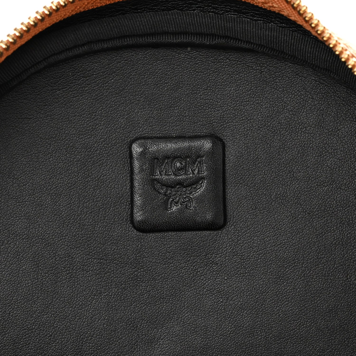 MCM Visetos Small Side Stud Stark Backpack Cognac 9 of 14