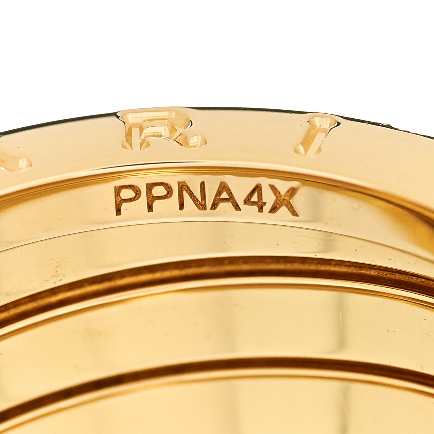 Bulgari 18K Yellow Gold B.Zero1 Five-Band Anniversary Ring 58 8.25 6 of 7