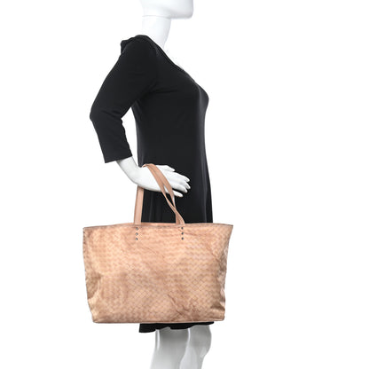 Bottega Veneta Nylon Intrecciolusion Medium Tote Sand 2 of 12