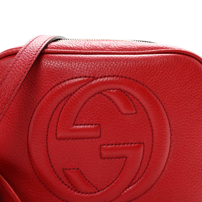 Gucci Pebbled Calfskin Small Soho Disco Bag Tabasco Red 8 of 10