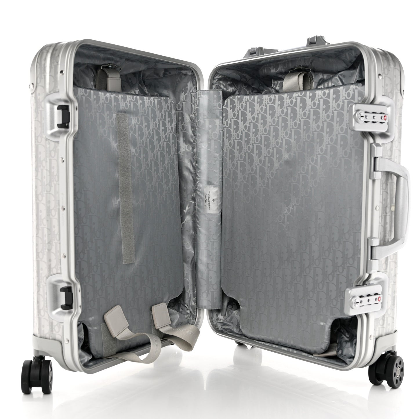 X RIMOWA Aluminum Gradient Cabin Luggage Silver