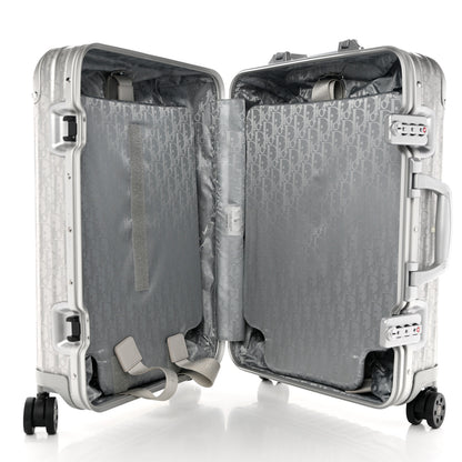 Christian Dior X RIMOWA Aluminum Gradient Cabin Luggage Silver 4 of 12