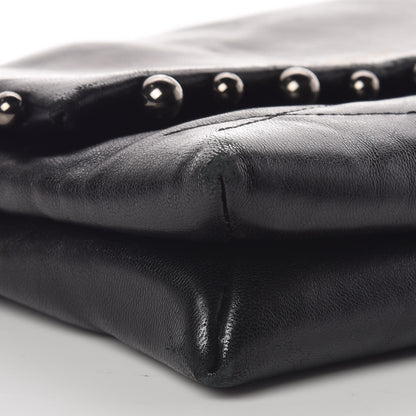 Lanvin Lambskin Quilted Metal Pearl Mini Sugar Flap Shoulder Bag Black 5 of 8