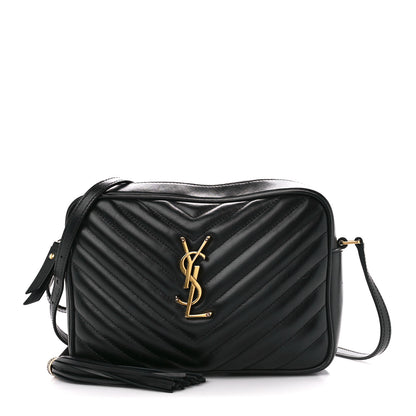Saint Laurent Calfskin Matelasse Monogram Lou Camera Bag Black 1 of 11