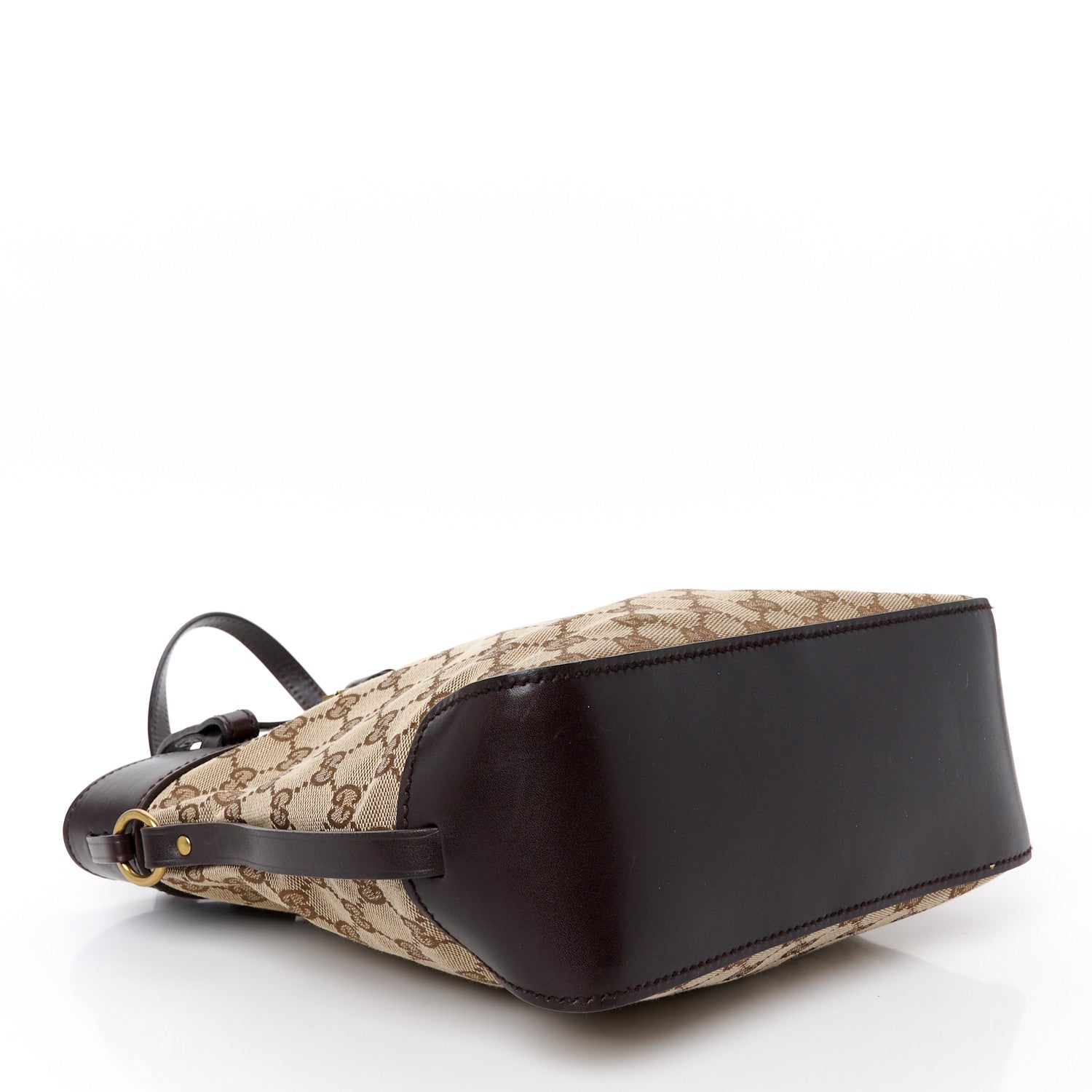 Gucci Monogram Small Bucket Tote Dark Brown 4 of 10
