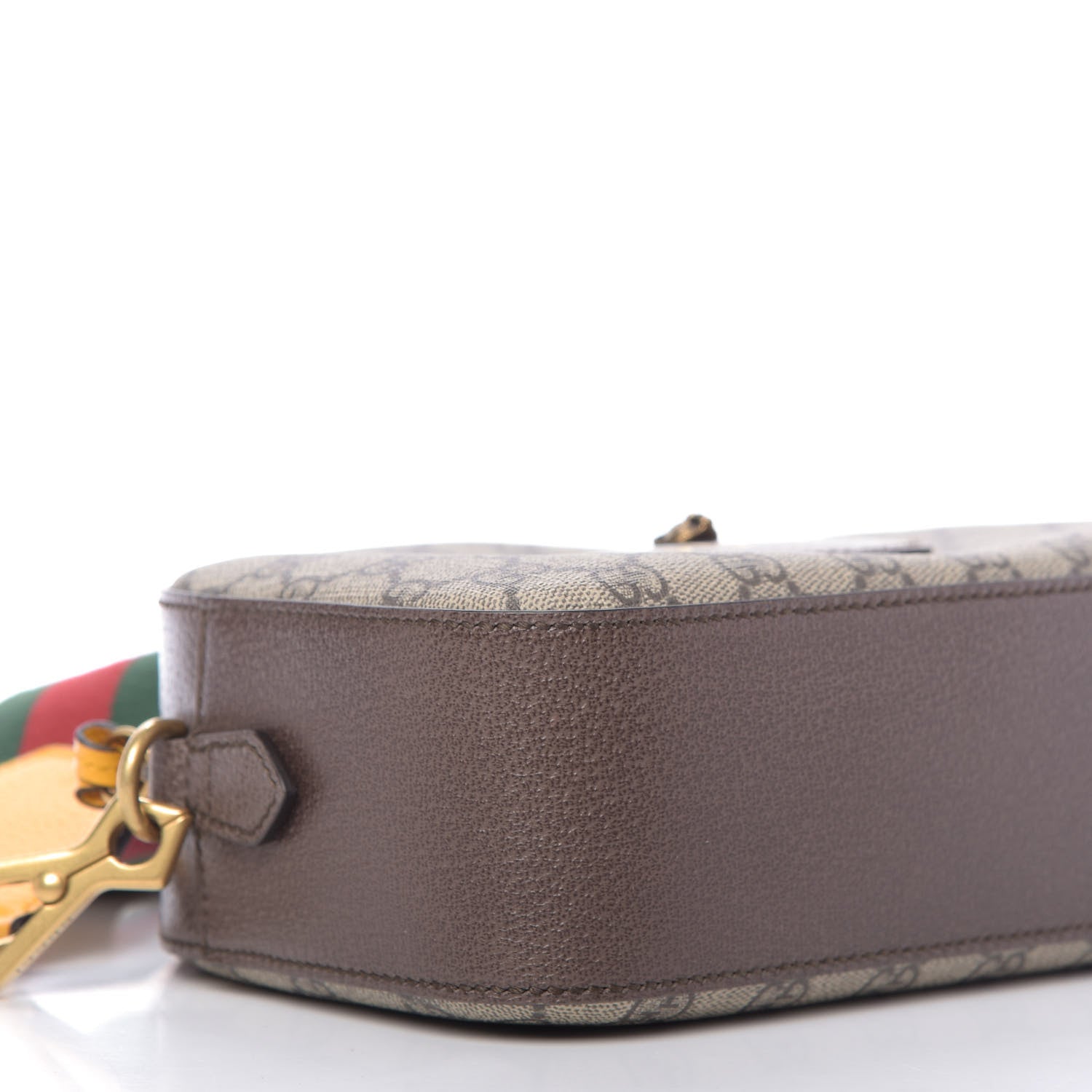 Gucci GG Supreme Monogram Web Neo Vintage Shoulder Bag Beige New Acero Crop 6 of 10