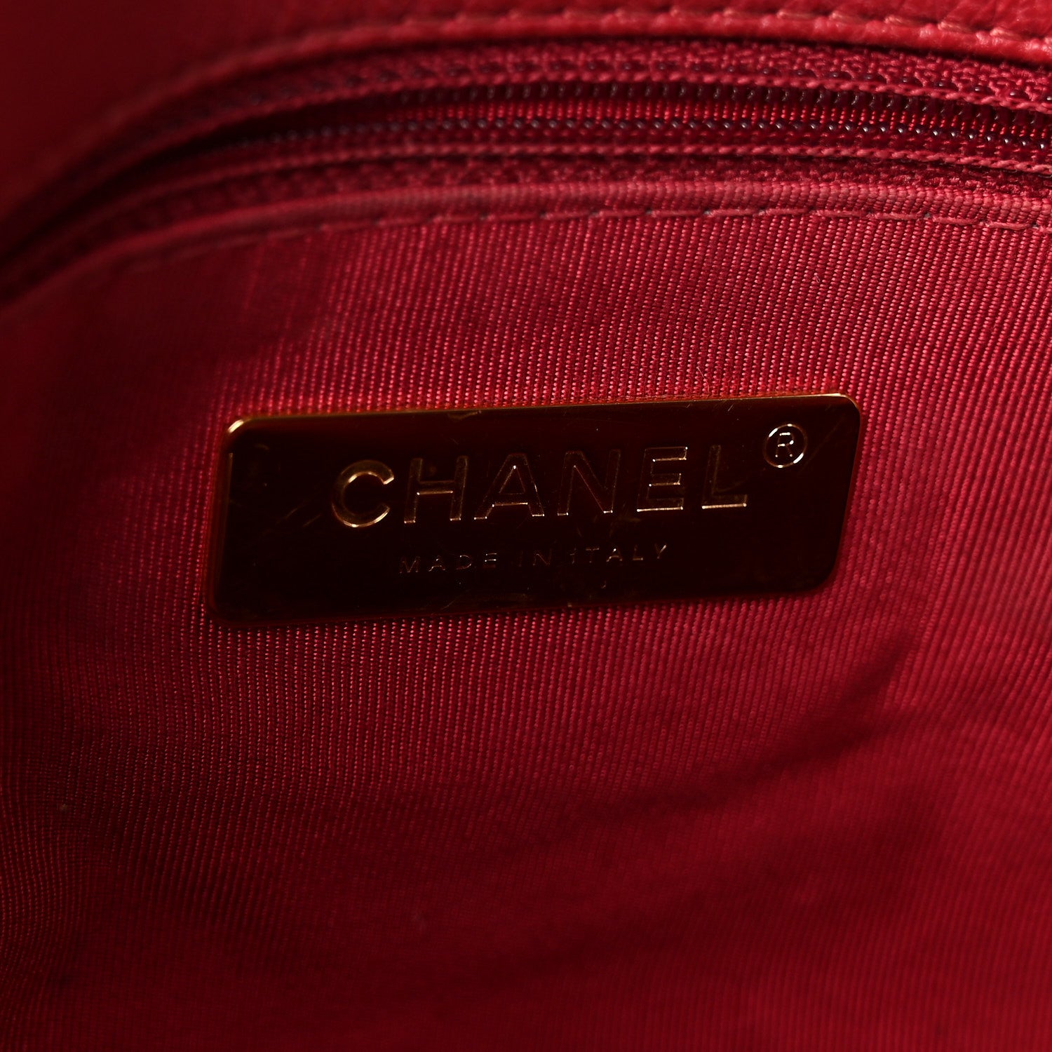 Chanel Goatskin Quilted Medium Chanel 19 Flap Red 6 of 11