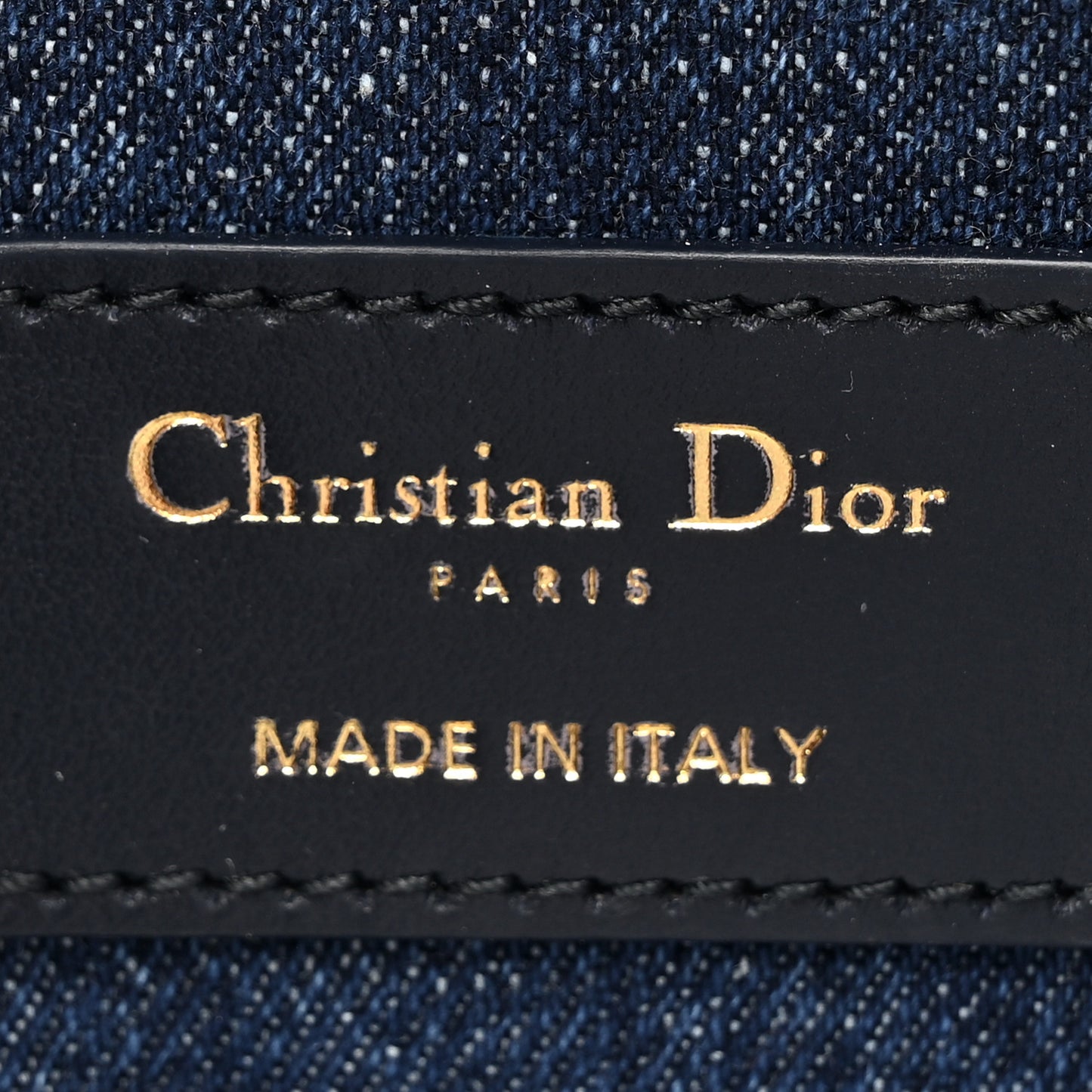 Denim Oblique 30 Montaigne East West Chain Flap Bag