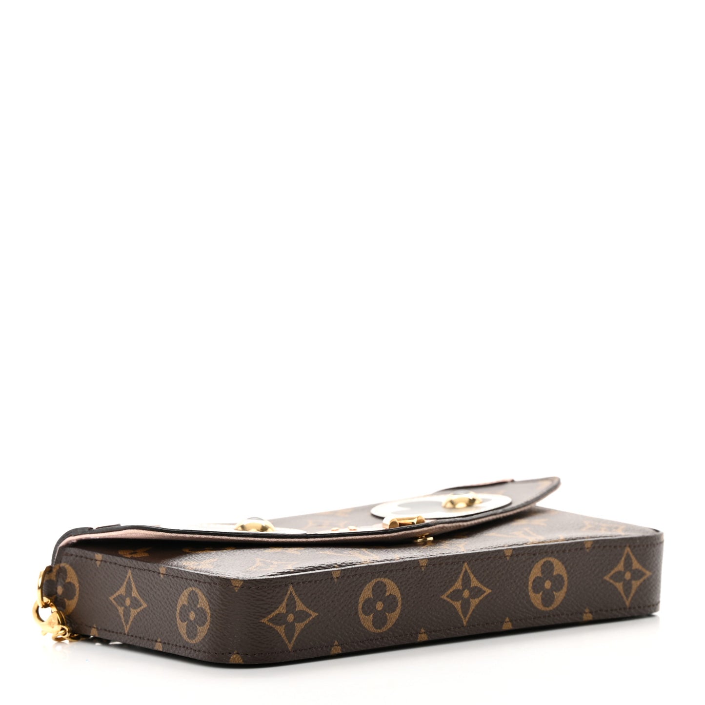 Monogram Valentine Dog Pochette Felicie Chain Wallet