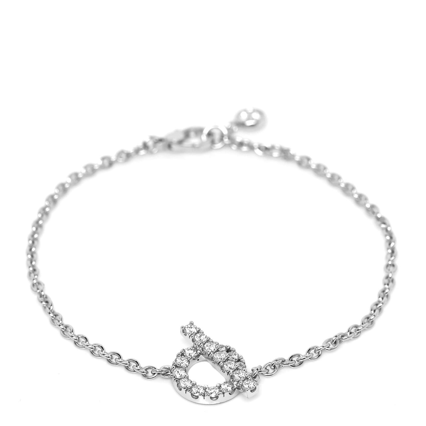 18K White Gold Diamond Finesse Bracelet SH