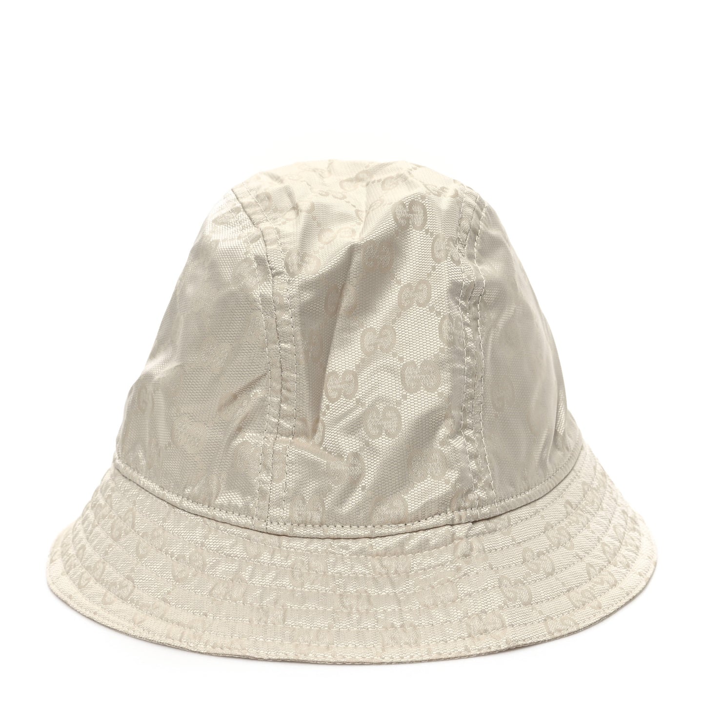 Nylon Monogram Bucket Hat XL Beige