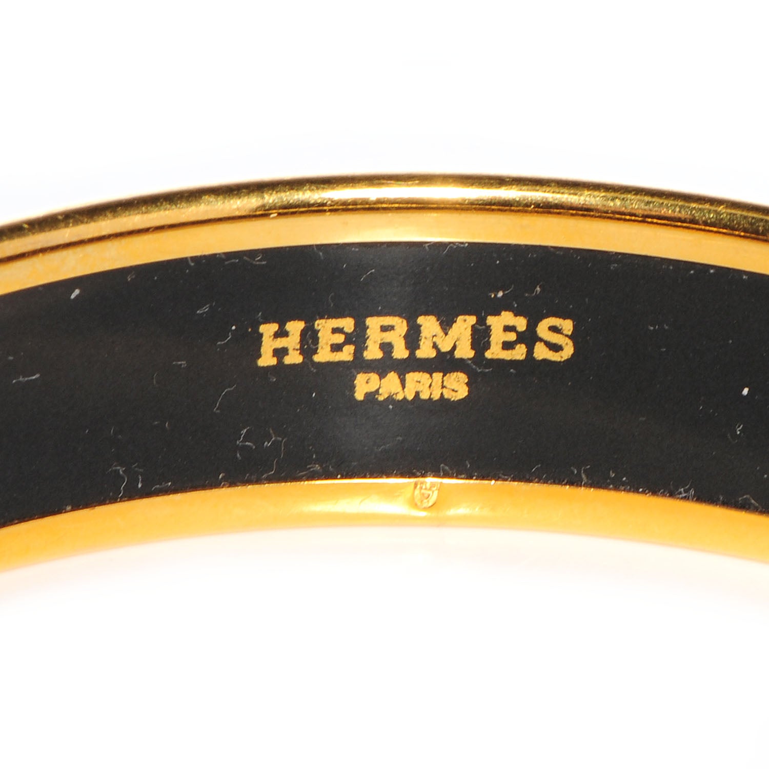 Hermes Enamel Printed Caleche Medium Bracelet 70 Navy Bleu 4 of 6