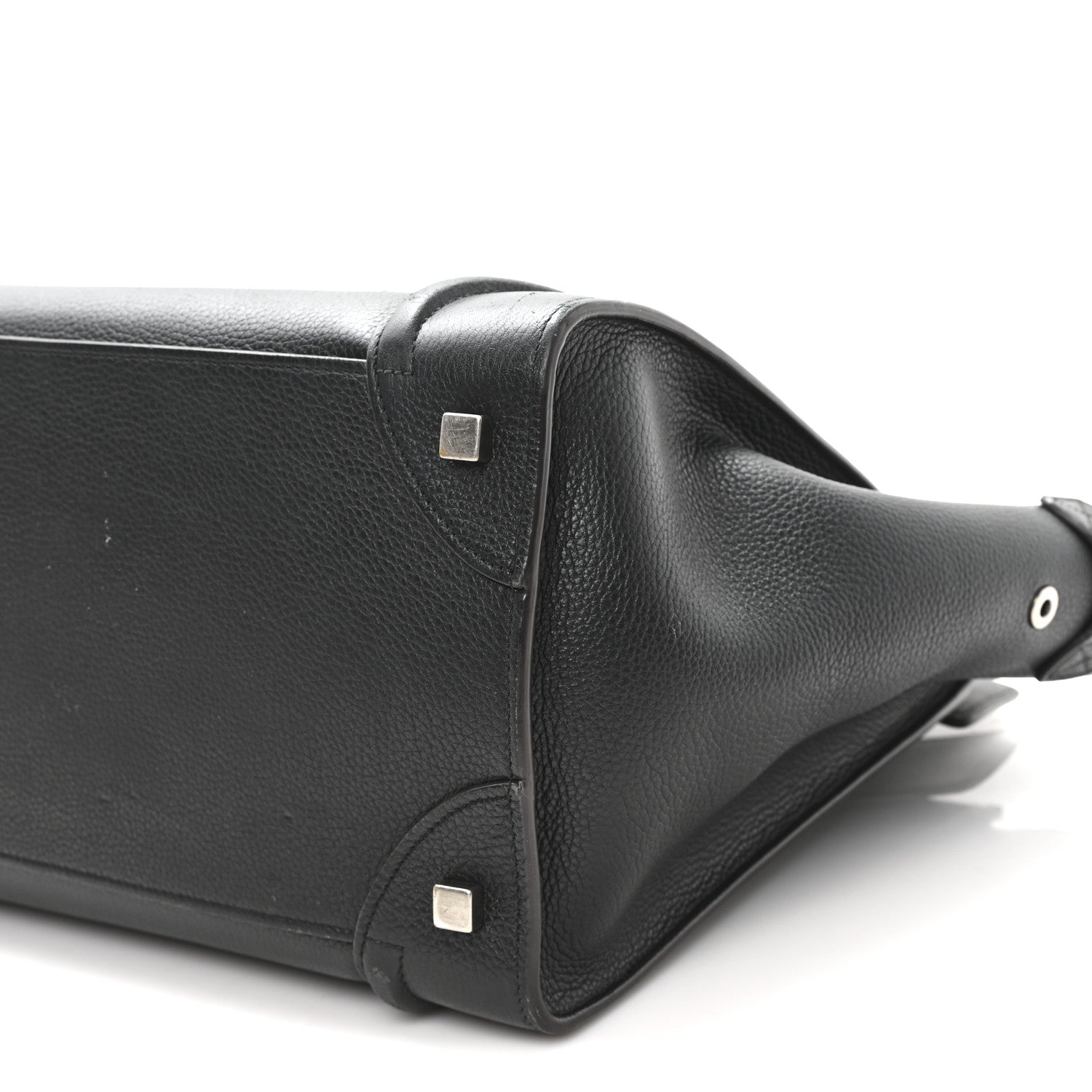 Celine Drummed Calfskin Mini Luggage Black 9 of 12