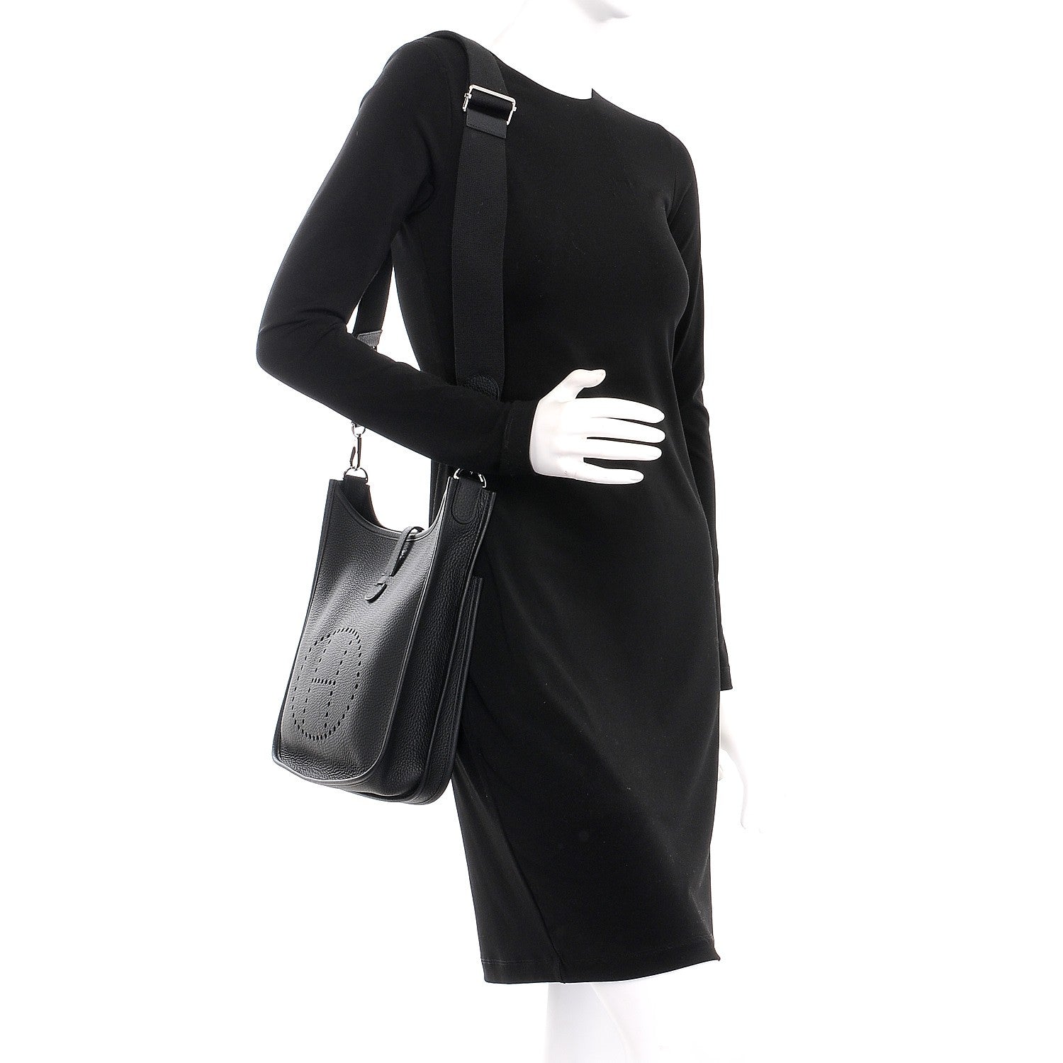 Hermes Taurillon Clemence Evelyne III PM Black 2 of 8