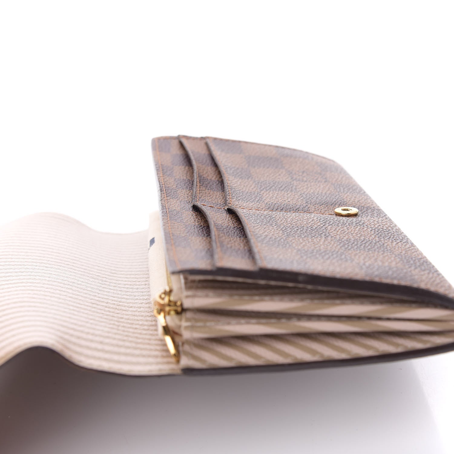 Louis Vuitton Damier Ebene Trunks and Locks Sarah Wallet 9 of 9