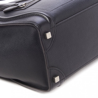 Celine Drummed Calfskin Micro Luggage Black 10 of 10