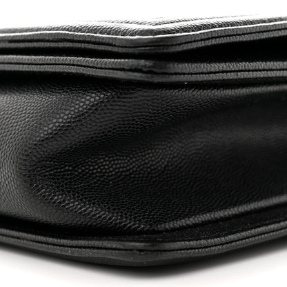 Chanel Caviar Quilted New Medium Boy Flap Black 10 of 12