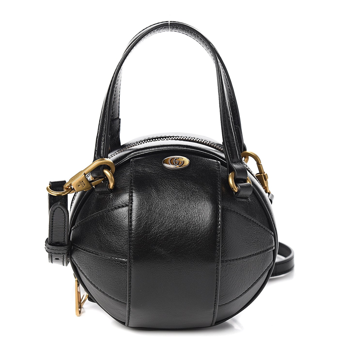 Piuma Lux Energy Mini Tifosa Basketball Shaped Shoulder Bag Black